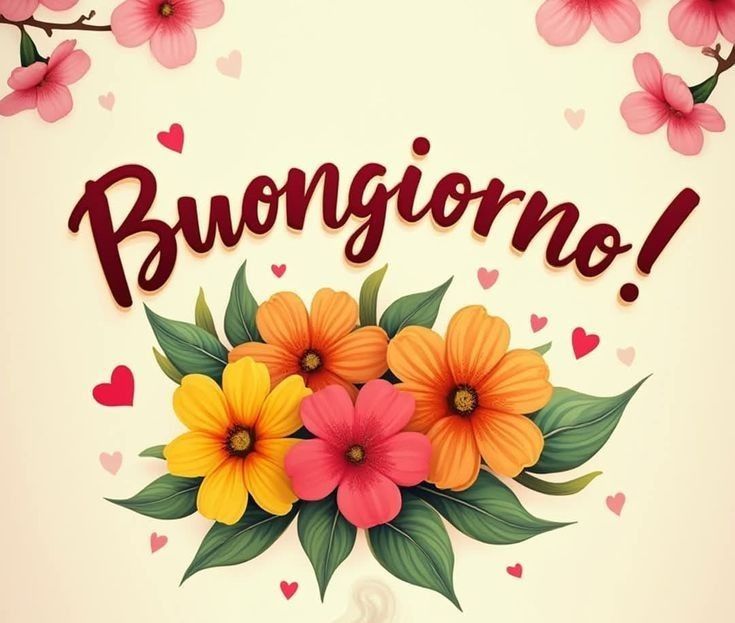 buongiorno buon giovedi con fiori