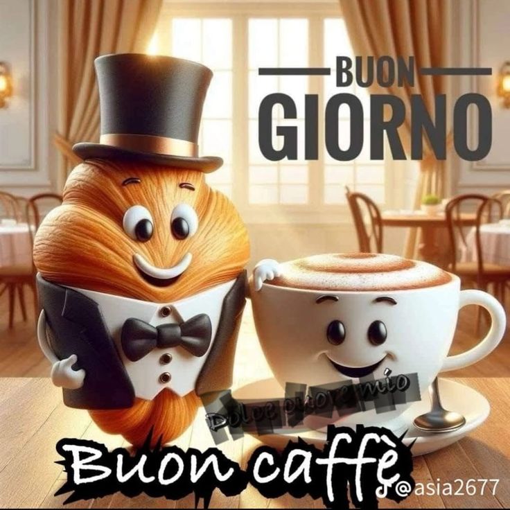 buongiorno buon lunedi caffe