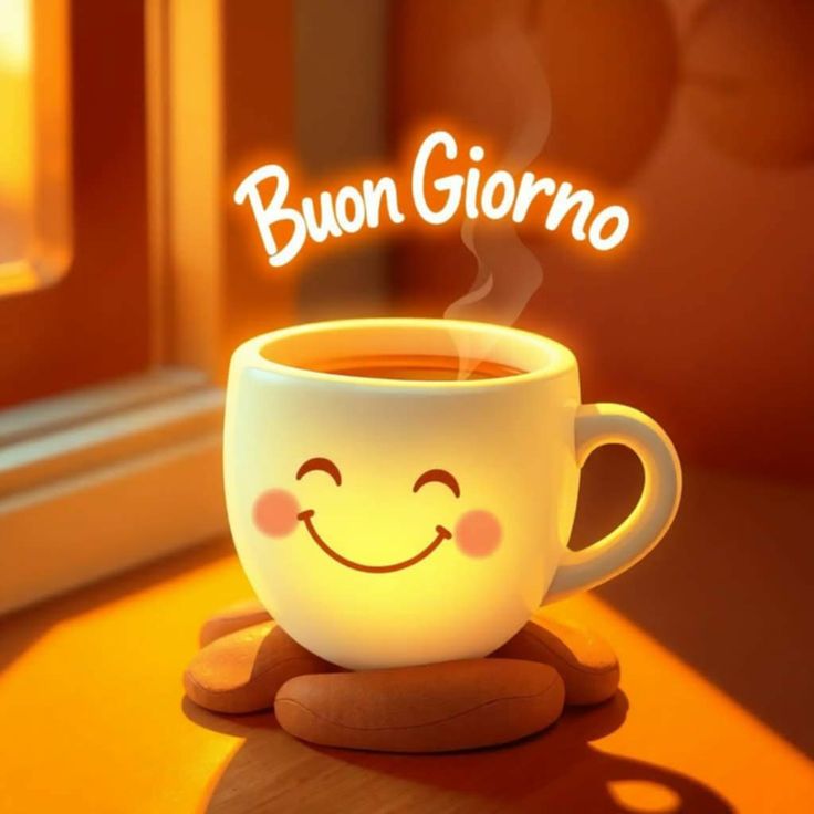 buongiorno buon lunedi con caffe