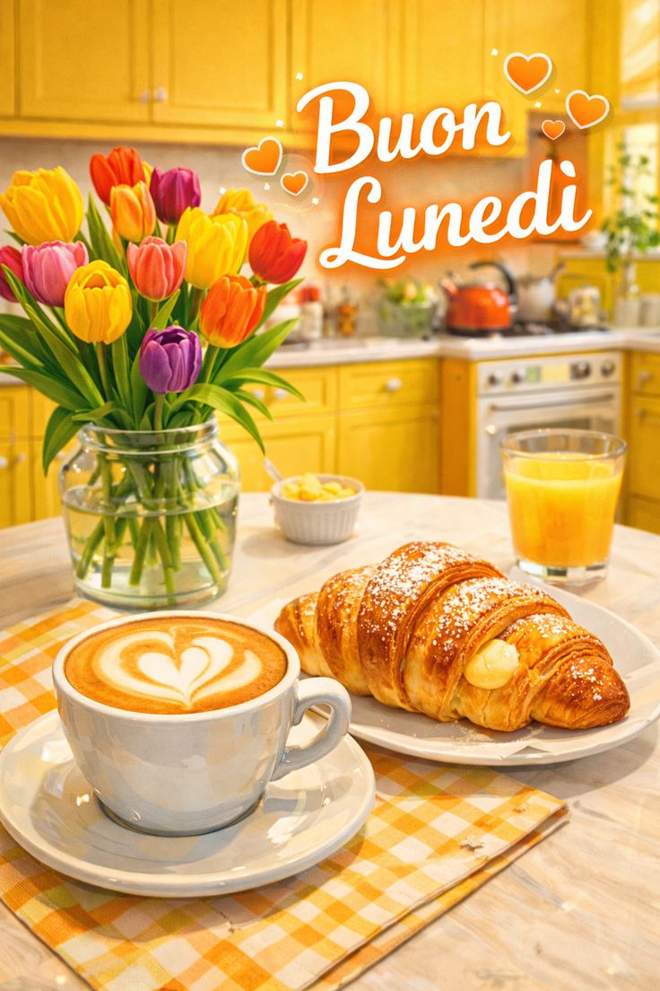 buongiorno buon lunedi con neve