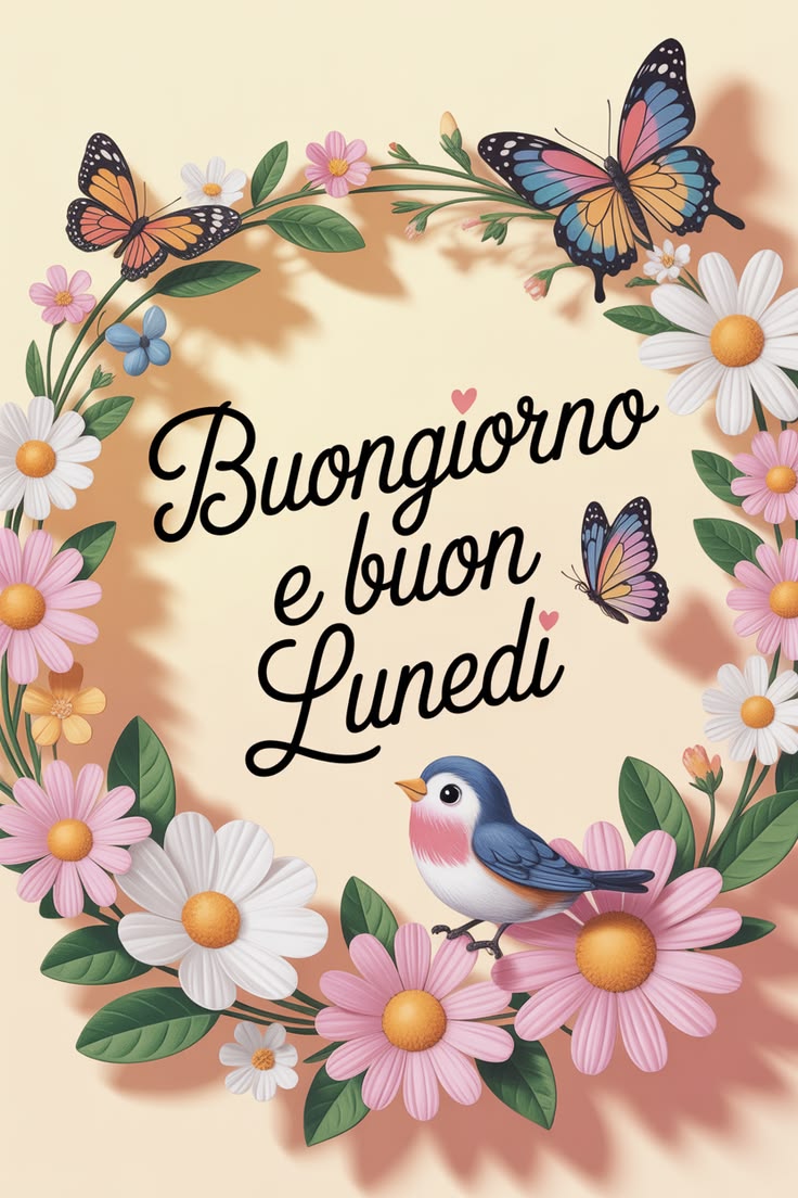 buongiorno buon lunedi vintage