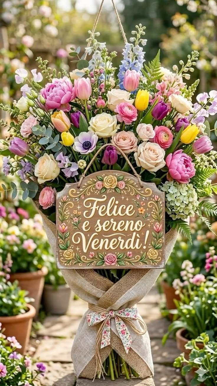 buongiorno buon venerdi con affetto
