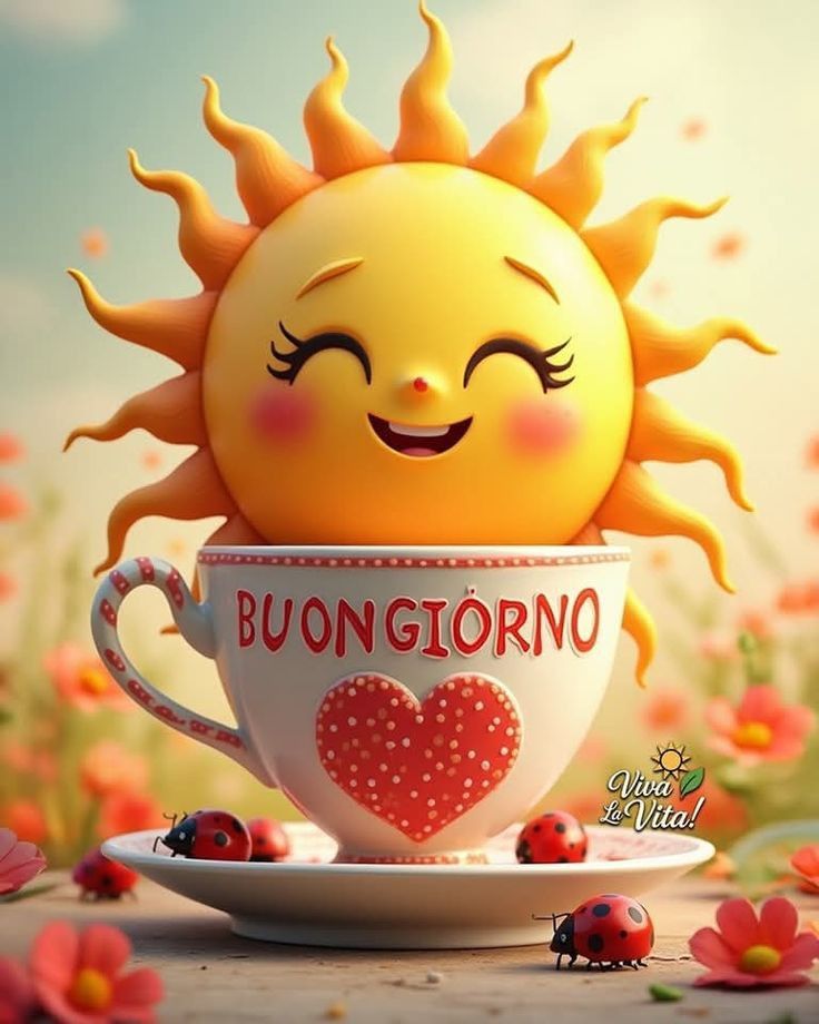 buongiorno immagini lunedi con sole