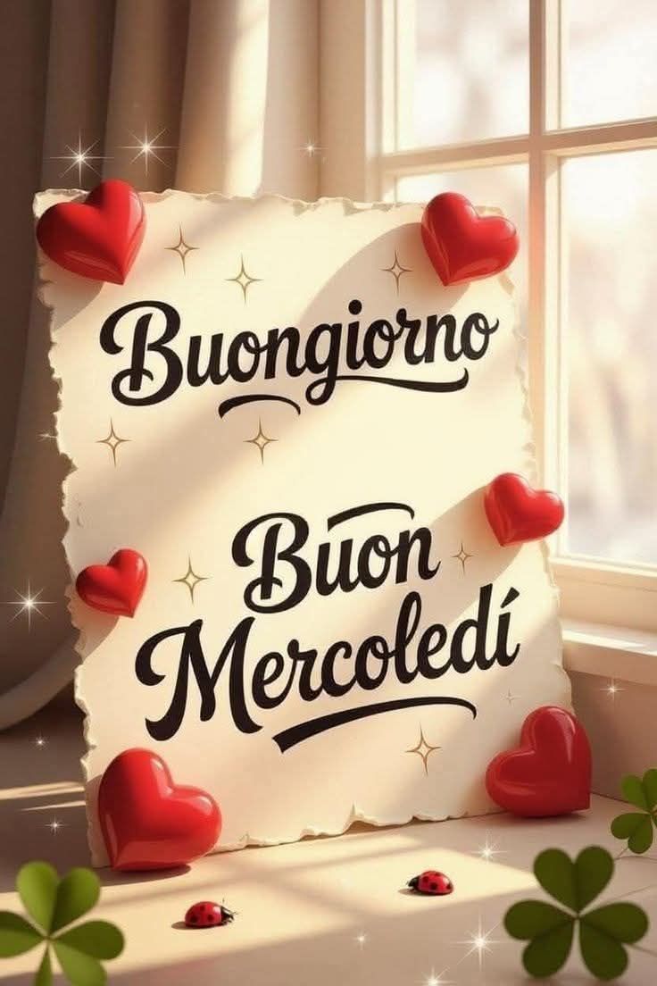 buongiorno immagini mercoledi mattina