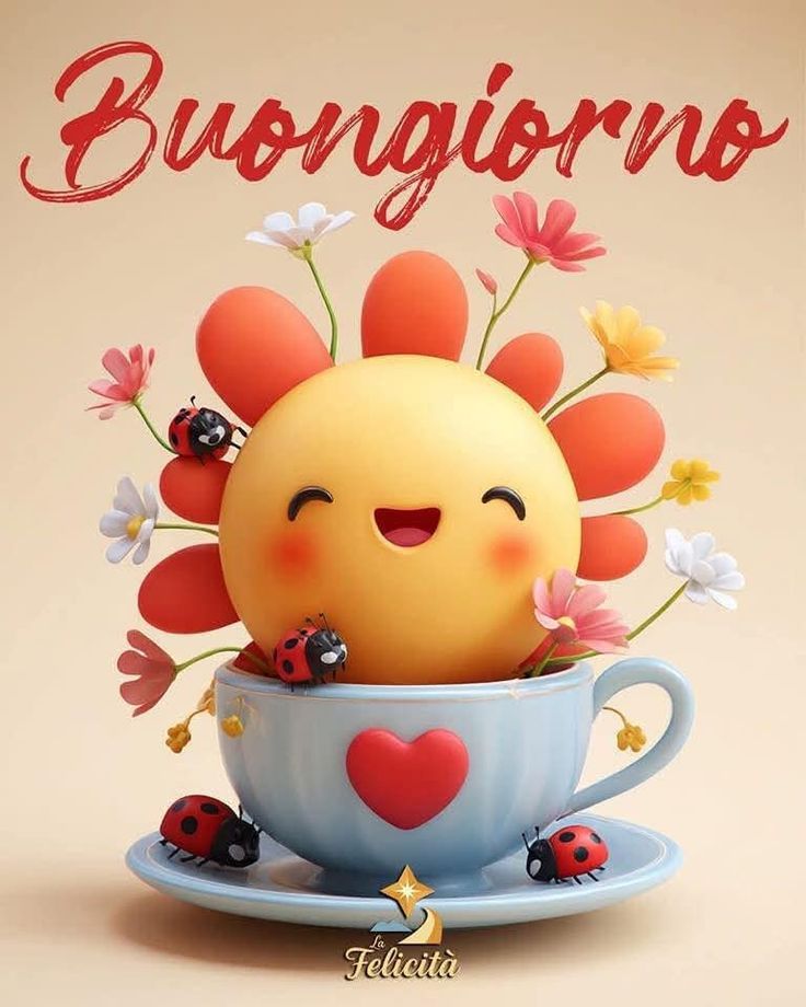 buongiorno invernale con il cuore