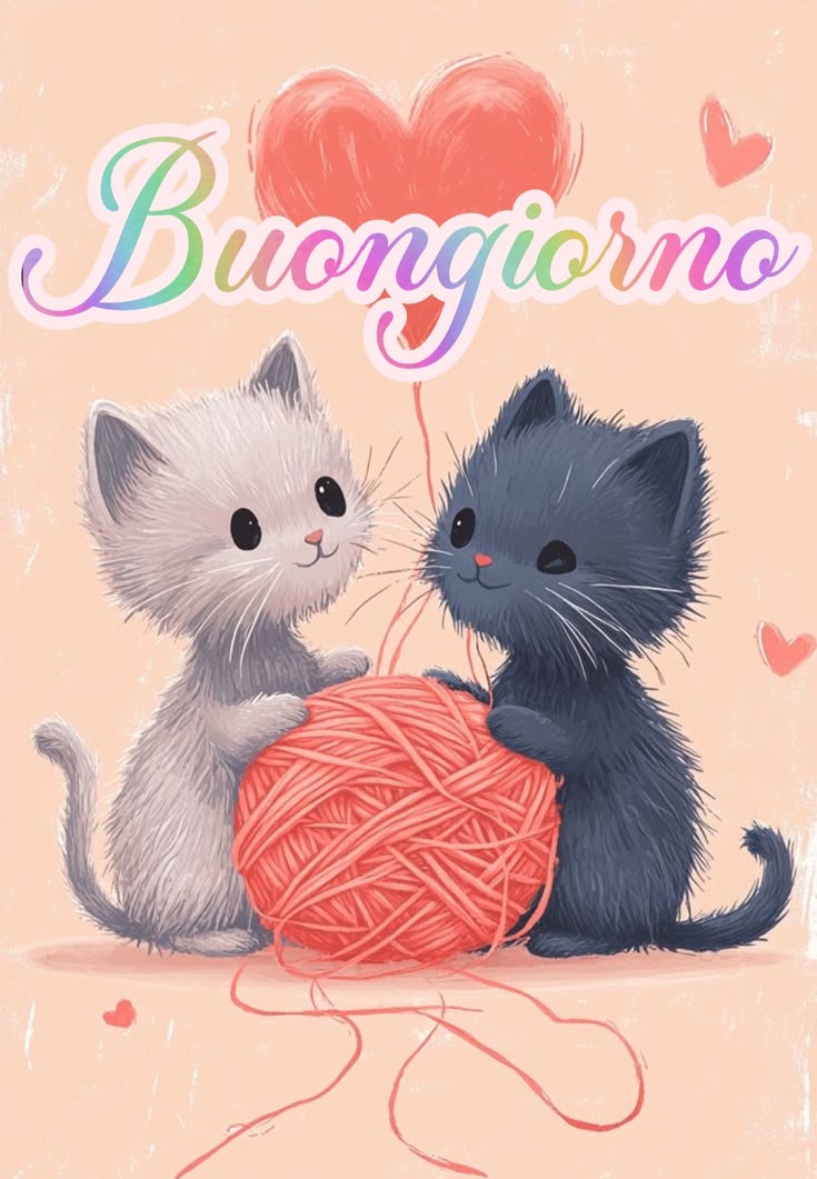 buongiorno invernale con un bacio