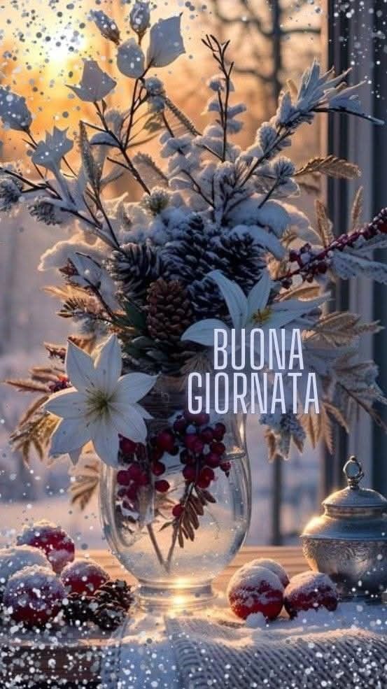 buongiorno invernale divertente