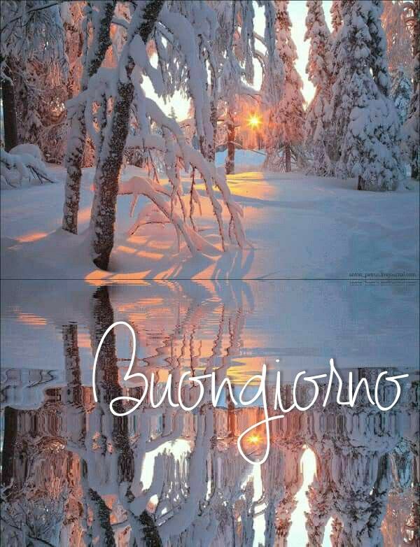 buongiorno invernale neve