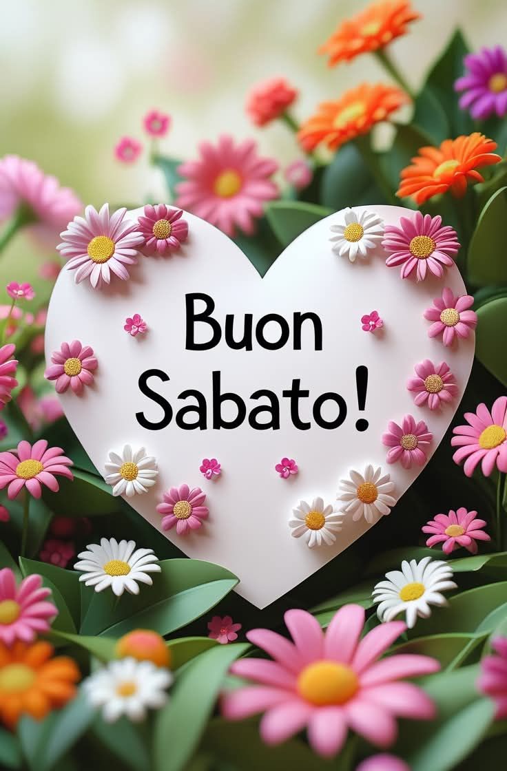 cartolina di buongiorno buon sabato