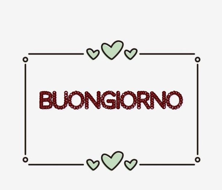 dolce buongiorno buon sabato