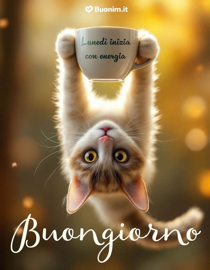 immagini buongiorno gatto